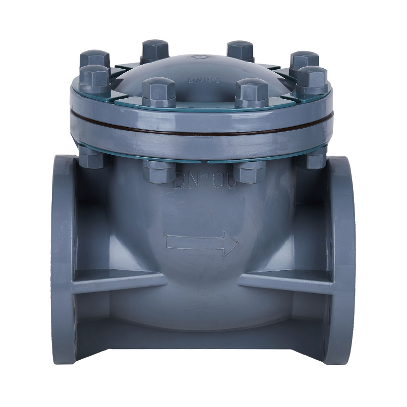 PVC-C H44F-10V lengő típusú visszacsapó szelep DN15-300 GB Szabvány