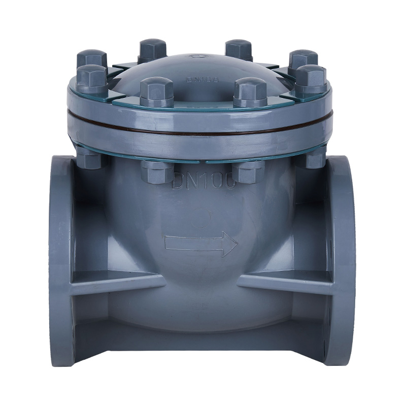 PVC-C H44F-10V lengő típusú visszacsapó szelep DN15-300 1/2'-12' ANSI szabvány