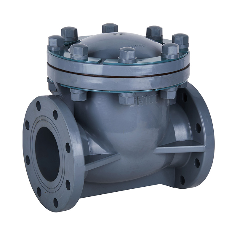 PVC-C H44F-10V lengő típusú visszacsapó szelep DN15-300 GB Szabvány