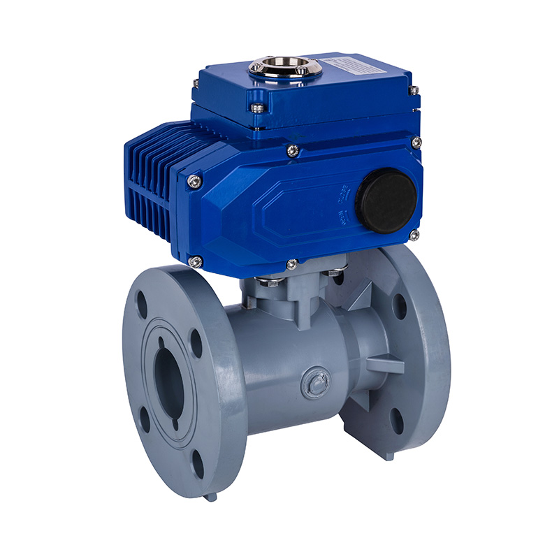 PVC-C D941F-10V elektromos karimás golyóscsap DN20-300 20A-300A JIS szabvány