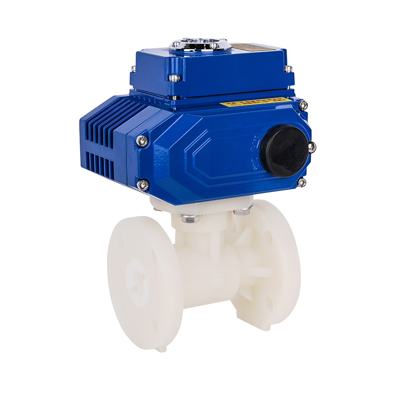 PVDF D941F-10F elektromos karimás golyóscsap DN20-300 20A-300A JIS szabvány