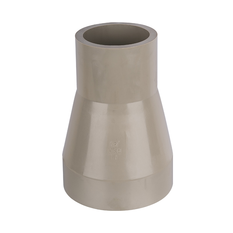 PPH excentrikus reduktor DN65*500-200*150 GB szabvány